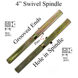 GROOVED SWIVEL SPINDLE 5/16 X 4" WITH PIN STOP - 429045