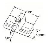 SECURITY SLIDE BOLT LOCK DOOR OR WINDOW - ALUMINUM