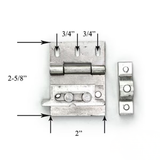 PATIO DOOR FLIP LOCK - ALUMINUM