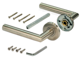 BELCANTO Handle Set ,Doors thicker than 2- 1/4" up to 3" -Stainless Steel