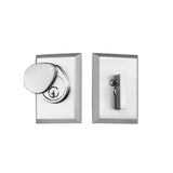 461-US15 Rockwell Premium Solid Brass Aqua Single Cylinder Deadbolt in Brushed Nickel Finish