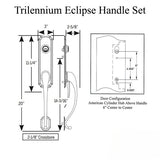 TRILENNIUM ECLIPSE HANDLE WITH GRIP RIGHT HAND KWIKSET/WEISER