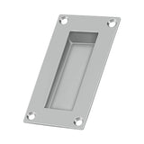 Flush Pull, Rectangular, Stainless Steel, 4