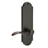 Emtek 8816 Delaware 9" Non-Keyed Sideplate Lockset, Privacy - Brass Tubular