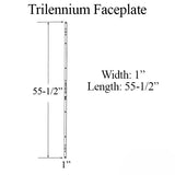 TRILENNIUM FACEPLATE FOR 6-8 LOCK - BRIGHT BRASS