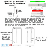 HOPPE 3-POINT MULTIPOINT LOCK, DOOR HEIGHTS 85.47"- 89.41", 1-3/4" BACKSET, SHOOTBOLT VERSION