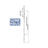 16mm 45/92 Manual Version Rollers At 27.32" & 32.6" - Weathershield / Winkhaus