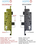HOPPE 71 - 85-1/2 inch Tongue Multipoint Lock, 45mm backset Discontinued - See Replacement Options