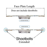 16 Mm Manual Tongue-Shootbolt Gear, 45/92, Tongue At 24.41 Inch, 36 Inch Handle Height