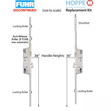 HOPPE Roller / Shootbolt Replacement Kit for Fuhr Automatic Multipoint Lock