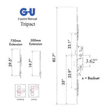 G-U TRIPACT EUROPA ACTIVE MULTIPOINT LOCK WITH TONGUES