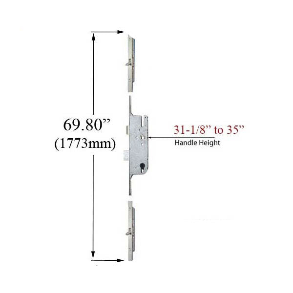 ATRIUM / GU 16MM MANUAL TRIPACT VERSION MULTIPOINT LOCK REPLACEMENT KI