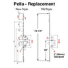 ACTIVE PELLA / G-U 3-POINT MULTIPOINT LOCK KIT W/ SHOOTBOLTS 50/92 - CHOOSE FINISH