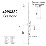 G-U CREMONA EUROPA ACTIVE MULTIPOINT LOCK WITH SHOOTBOLTS