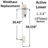 20mm Winkhaus 45/92 One Motion 71-1/2 -85" Double Door Replacement Kit