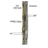 20mm Adjustable 45/92 Shootbolt Replacement, Doors 81"- 94-1/2" - Stainless Steel