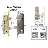 ESSVE 81" Multipoint Lock, 20mm 45/92 Active Single Door with Hooks - American Version