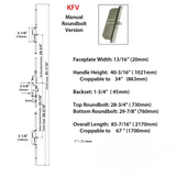 KFV 45/92 ROUNDBOLT VERSION, 2 BULLETS, 20MM FACEPLATE