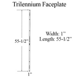 TRILENNIUM FACEPLATE W/ SCREWS FOR 6-8 LOCK - BRIGHT BRASS