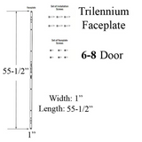 Trilennium Faceplate W/ Screws For 6-8 Lock - Victorian Bronze