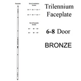Trilennium Faceplate W/ Screws For 6-8 Lock - Victorian Bronze