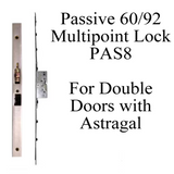Passive Multipoint Lock for Double Door with Astragal - 60/92