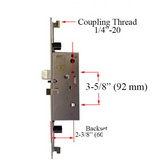 Ashland Active Concealed Rod 60/92, 1-1/16" x 16" Radius Faceplate