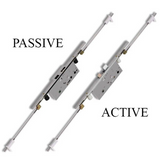 Passive Lock For Concealed Rod 70/92, Right Hand, Radius Faceplate Attached