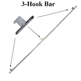 Sliding Door 3 Point Strike Bar, W5203-76s1 Radius Ends, .755 Offset