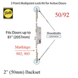 Pella Shootbolt 50/92, Pella Designer Series 903, Multipoint Lock, 78-3/8" Door