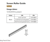 Marvin New Style V2932 Screen roller guide, Black, Choose Length