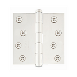 Emtek 91014 Residential Plain Bearing Hinges (Pair), 4" x 4" with Square Corners, Plated Steel