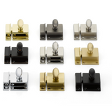 Emtek 2270 Brass Cabinet Latch (2" x 2-1/4")