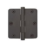 Emtek 91023 Residential Plain Bearing Hinges (Pair), 3-1/2" x 3-1/2" with 1/4" Radius Corners, Plated Steel