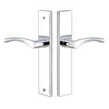 Emtek 8143 STRETTO Narrow Trim Lockset, 1-1/2" x 11" Modern Rectangular Non-Keyed, Brass Tubular, Passage