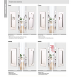 Emtek Modern 2115 Rectangular Pocket Door Mortise Locks (2-7/8" x 7-1/4") - Privacy