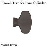 THUMB TURN, EURO CYLINDER, EMTEK - CHOOSE COLOR