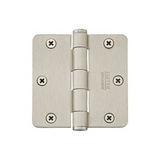 Emtek 96123 Residential Duty Hinges (Pair), 3-1/2" x 3-1/2" with 1/4" Radius Corners