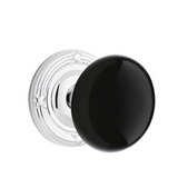 Emtek Porcelain Knobsets, Ebony Knob, Dummy (Pair)