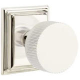 Emtek 8261 Select Brass Knob With Conical Stem And Wilshire Rosette Privacy Set