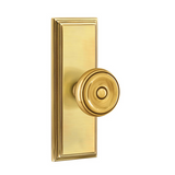 Emtek 8135 Wilshire 7" Non-Keyed Sideplate Lockset, Passage - Brass Tubular