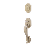 Emtek 451211 Denver Entrance Handleset - Sandcast Bronze Tubular - Single Cylinder