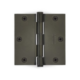 Emtek 91013 Residential Plain Bearing Hinges (Pair), 3-1/2" x 3-1/2" with Square Corners, Plated Steel