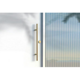 Emtek 86190 Modern Steel Round Long Door Pull With 72" Door Pull With Round Shape