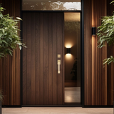 Emtek EMP4218 Hercules Knurled Monolithic Single Cylinder Entrance Handleset - Brass Tubular - EMPowered Upgrade
