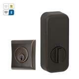 Emtek EMP8475 Neos Deadbolt - Modern Brass - Single Cylinder - EMPowered Upgrade