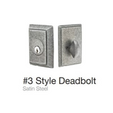 Emtek Wrought Steel Style #3 Single Cylinder Deadbolt - 8463