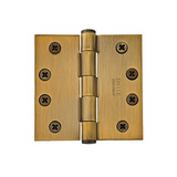 Emtek 96416 5 Inch Solid Brass Ball Bearing Door Hinges with Square Corners (pair)