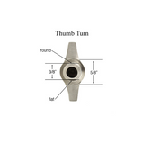 THUMB TURN KIT FOR MULTIPOINT LOCK TRIM, EMTEK - SATIN NICKEL