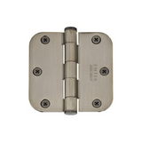 Emtek 96233 3.5 Inch Solid Brass Heavy Duty Door Hinges with 5/8 Inch Round Corners (pair)